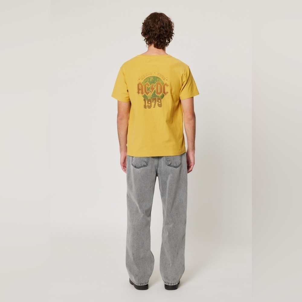 Rolla’s AC/DC Mustard 1979 World Tour Tee Size M - Picture 4 of 4